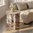 Meridian Furniture Vernazza Brown Genuine Marble End / Side Table
