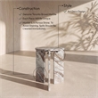 Meridian Furniture Vernazza Brown Genuine Marble End / Side Table