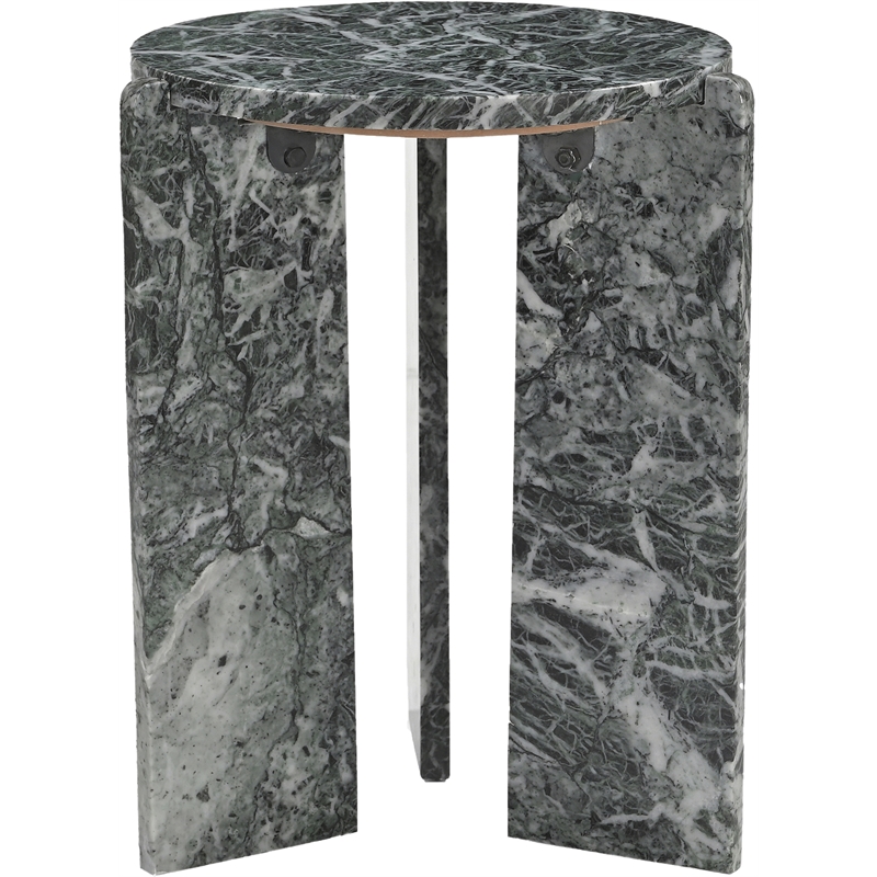 Meridian Furniture Vernazza Green Genuine Marble End / Side Table