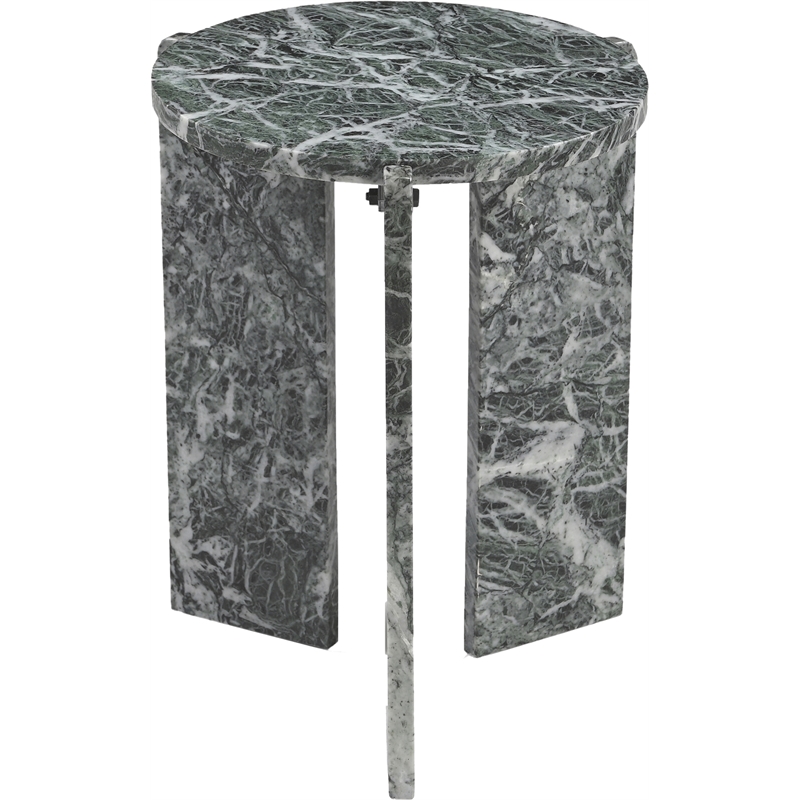 Meridian Furniture Vernazza Green Genuine Marble End / Side Table