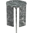 Meridian Furniture Vernazza Green Genuine Marble End / Side Table