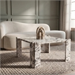 Meridian Furniture Ravello Alaska Genuine Marble Coffee Table