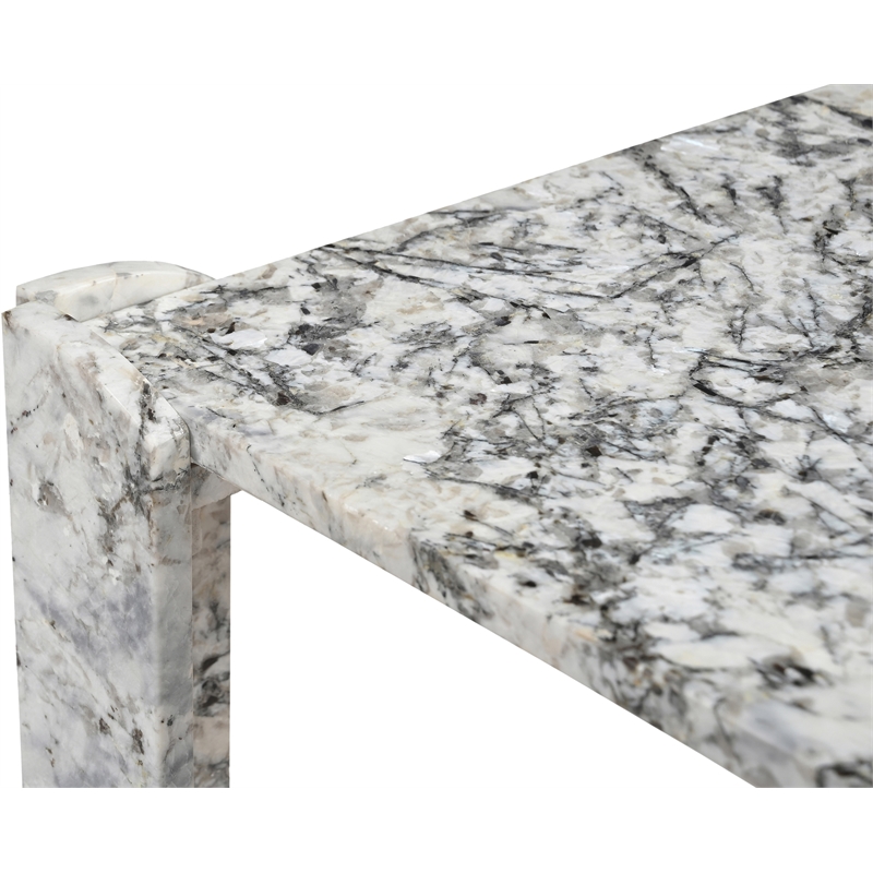Meridian Furniture Ravello Alaska Genuine Marble Coffee Table