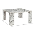 Meridian Furniture Ravello Alaska Genuine Marble Coffee Table