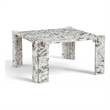 Meridian Furniture Ravello Alaska Genuine Marble Coffee Table