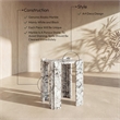 Meridian Furniture Ravello Alaska Genuine Marble End / Side Table