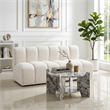 Meridian Furniture Soriano Alaska Genuine Marble Coffee Table