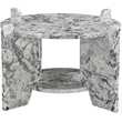 Meridian Furniture Soriano Alaska Genuine Marble Coffee Table