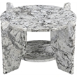 Meridian Furniture Soriano Alaska Genuine Marble Coffee Table