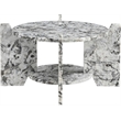 Meridian Furniture Soriano Alaska Genuine Marble Coffee Table