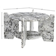 Meridian Furniture Soriano Alaska Genuine Marble Coffee Table