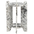 Meridian Furniture Soriano Alaska Genuine Marble End / Side Table