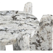Meridian Furniture Soriano Alaska Genuine Marble End / Side Table