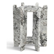 Meridian Furniture Soriano Alaska Genuine Marble End / Side Table