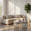 Meridian Furniture Vernazza Alaska Genuine Marble Coffee Table