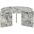 Meridian Furniture Vernazza Alaska Genuine Marble Coffee Table