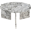 Meridian Furniture Vernazza Alaska Genuine Marble Coffee Table