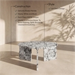 Meridian Furniture Vernazza Alaska Genuine Marble Coffee Table