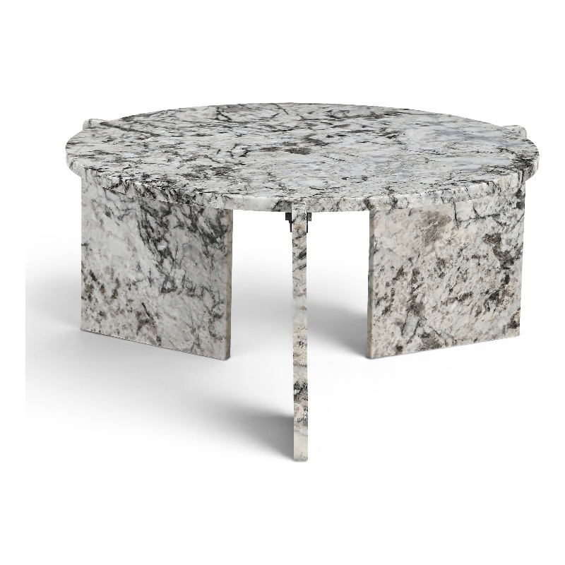 Meridian Furniture Vernazza Alaska Genuine Marble Coffee Table