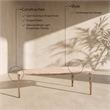 Meridian Furniture Gild Beige Genuine Marble Top And Aluminum Base Coffee Table