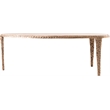 Meridian Furniture Gild Beige Genuine Marble Top And Aluminum Base Coffee Table