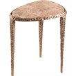 Meridian Furniture Gild Beige Genuine Marble Top End / Side Table