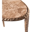 Meridian Furniture Gild Beige Genuine Marble Top End / Side Table