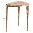 Meridian Furniture Gild Beige Genuine Marble Top End / Side Table