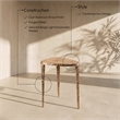 Meridian Furniture Gild Beige Genuine Marble Top End / Side Table