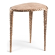 Meridian Furniture Gild Beige Genuine Marble Top End / Side Table