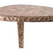 Meridian Furniture Gild Brown Genuine Marble Top End / Side Table