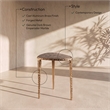 Meridian Furniture Gild Brown Genuine Marble Top End / Side Table