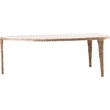 Meridian Furniture Gild White Genuine Marble Top And Aluminum Base Coffee Table