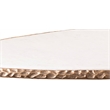 Meridian Furniture Gild White Genuine Marble Top And Aluminum Base Coffee Table