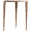 Meridian Furniture Gild White Genuine Marble Top End / Side Table