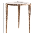 Meridian Furniture Gild White Genuine Marble Top End / Side Table