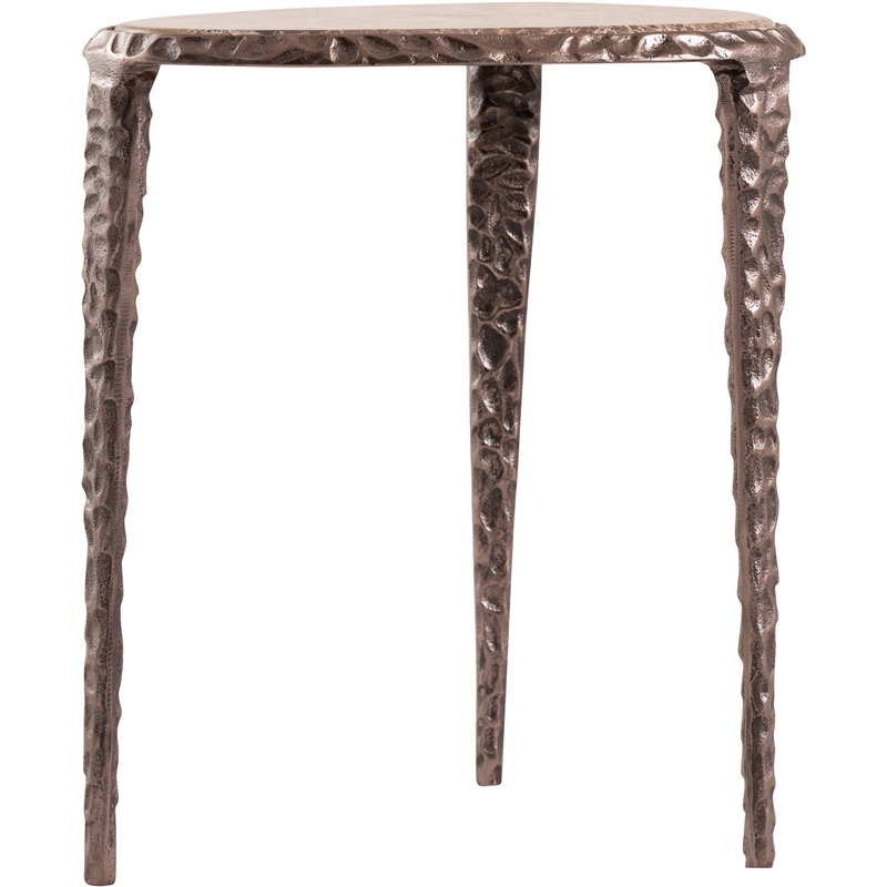 Meridian Furniture Gild Beige Genuine Marble Top End / Side Table
