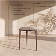 Meridian Furniture Gild Beige Genuine Marble Top End / Side Table