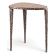 Meridian Furniture Gild Beige Genuine Marble Top End / Side Table