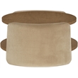 Meridian Furniture Wren Beige Velvet Performance Fabric Coffee Table