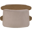 Meridian Furniture Wren Taupe Velvet Performance Fabric Coffee Table