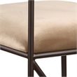 Meridian Furniture Monarch Beige Velvet Upholstered Counter Stool (Set of 2)