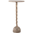 Meridian Furniture Helix Beige Genuine Marble Top End / Side Table