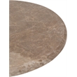 Meridian Furniture Helix Beige Genuine Marble Top End / Side Table