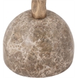 Meridian Furniture Helix Beige Genuine Marble Top End / Side Table
