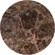 Meridian Furniture Helix Brown Genuine Marble Top End / Side Table