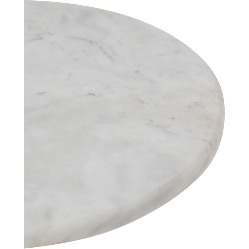 Meridian Furniture Helix White Genuine Marble Top End / Side Table