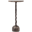 Meridian Furniture Helix Brown Genuine Marble Top End / Side Table
