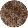 Meridian Furniture Helix Brown Genuine Marble Top End / Side Table