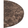 Meridian Furniture Helix Brown Genuine Marble Top End / Side Table